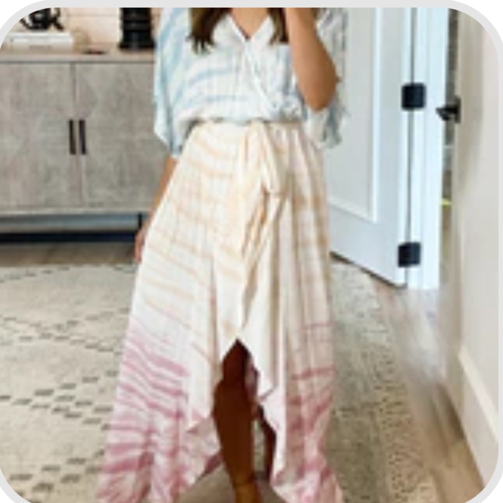 Mustard Seed Blue and White Tie-Dye Dress - shop talulah